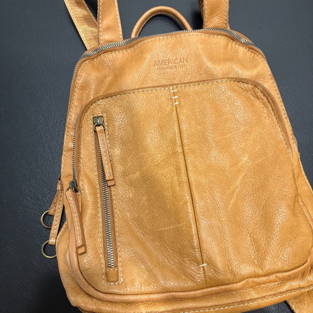 American Leather Co. Cleveland Backpack in Color Cafe Latte